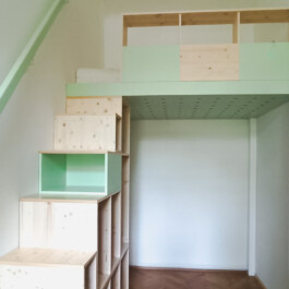 Kubatur ist die Raumlösung für Familien mit Kindern. Design & Konzept by Agathe Descamps.