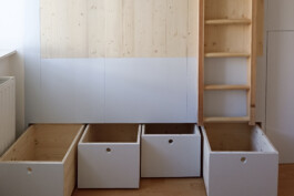 Kubatur ist die Raumlösung für Familien mit Kindern. Design & Konzept by Agathe Descamps.